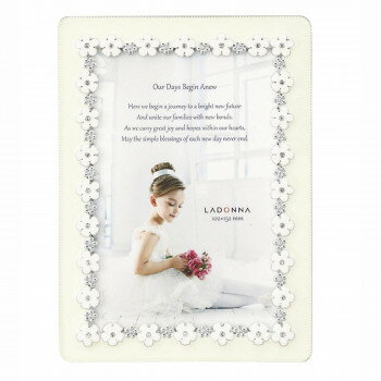 ラドンナ フォトフレーム 写真たて BJ34-P-WH【お寄せ品、返品キャンセル不可。欠品終売時連絡あり】