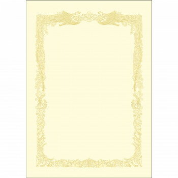 タカ印　OA賞状用紙 クリーム B4判 横書用 100P　10-1178　100枚【お寄せ品、返品キャンセル不可。欠品終売時連絡あり】