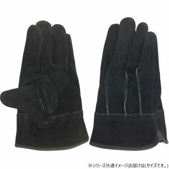 小野商事 エース 牛床革手袋 オイル加工 外縫い 内綿 黒王 Lサイズ AG4811【お寄せ品、返品キャンセル..