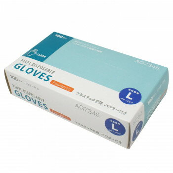 小野商事 エース 使い捨てプラスチック手袋 粉つき 100枚入 Lサイズ AG7345【お寄せ品、返品キャンセル..