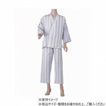 神戸生絲 紳士カラーおくつろ着(付袖)M No.46 グレー【お寄せ品、返品キャンセル不可。欠品終売時連絡あり】