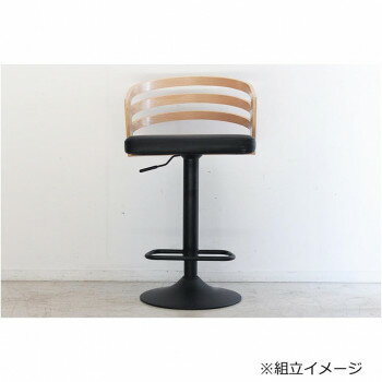 【直送品】東馬(TOHMA) SLT(スリット) バーチェア NA ナチュラル 54077070【お寄せ品、返品キャンセル不可。欠品終売時連絡あり】