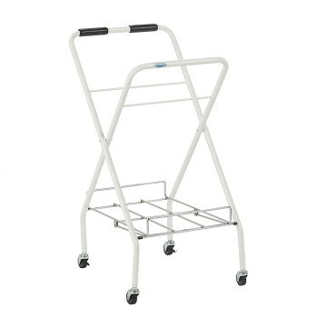 【直送品】三和体育製販 ボールバスケットキャリー 折タタミ式 ホワイト S-8020【お寄せ品、返品キャンセル不可。欠…