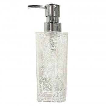 センコー クリアローズ シャンプーボトル　ホワイト・799479【お寄せ品、返品キャンセル不可。欠品終売時連絡あり】