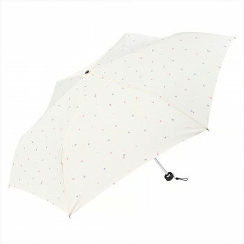 ニフティカラーズ 折りたたみ傘 ミックスハートミニ55 オフホワイト 1720OF【お寄せ品、返品キャンセル不可。欠品終売時連絡あり】
