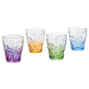ぶどうのグラス4Colorセット S6118【お寄せ品、返品キャンセル不可。欠品終売時連絡あり】