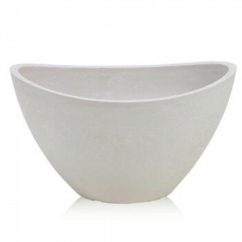 エスジーワンダーゾーン SPエコポット 舟型L ホワイトストーン 150-005W【お寄せ品、返品キャンセル不..