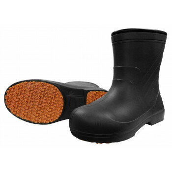 喜多 柔らかいEVAラバー安全ショートブーツ XL(27.5〜28.0cm) ブラック KR7050【お寄せ品、返品キャンセル不可。欠品終売時連絡あり】