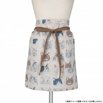 フレンズヒル ギャルソンエプロン ヴェリアスキャット ベージュ WS-167-21【お寄せ品、返品キャンセル不可。欠品終売時連絡あり】