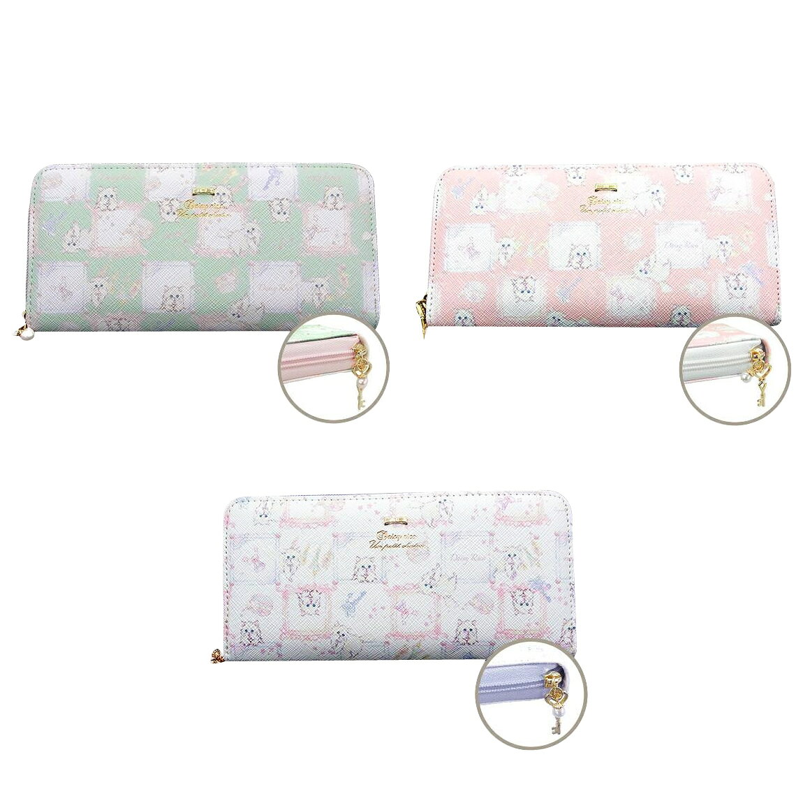 DaisyRico デイジーリコ ドリーミングキャット ラウンド長財布 DR7-11【割引不可・返品キャンセル不可】