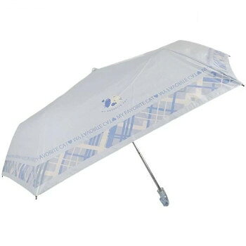 アテイン 傘 女児・晴雨兼用ミニ Naughty Cat55cm　パステルブルー 6799【お寄せ品、返品キャンセル不可。欠品終売時連絡あり】