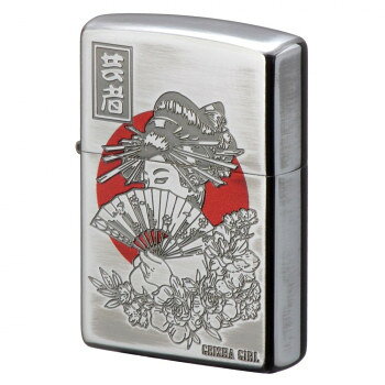 【メール便】 ZIPPOライター 芸者 8005
