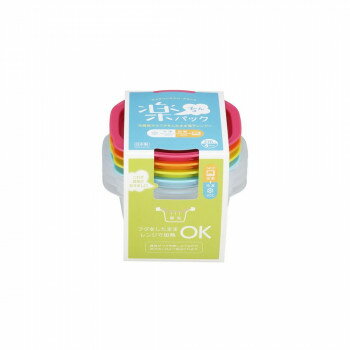 Boiled Rice Container - イノマタ化学 楽ちんパック ごはん一膳用 4色組 9800【お寄せ品、返品キャンセル不可。欠品終売時連絡あり】