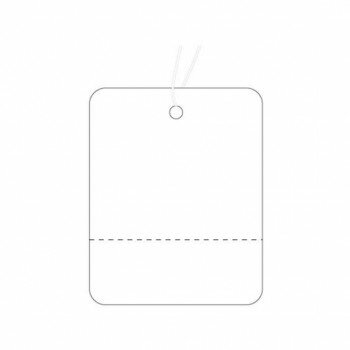 タカ印　提札 小 白無地 ミシン目入　18-132　500枚【お寄せ品、返品キャンセル不可。欠品終売時連絡あり】