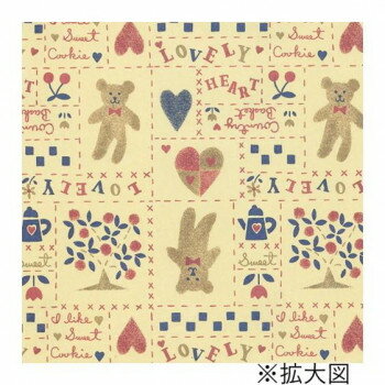 タカ印　包装紙 カントリーベア 半才判　49-1310　50枚【お寄せ品、返品キャンセル不可。欠品終売時連..