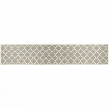 【メーカー直送（大型）】カキウチ モロッカン キッチンマット240cm グレージュ 45×240cm【お寄せ品、返品キャンセル不可。欠品終売時連絡あり】