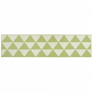 【メーカー直送（大型）】カキウチ ズレSTRONG キッチンマット180cm トライアングル グリーン 45×180cm【お寄せ品、返品キャンセル不可。欠品終売時連絡あり】