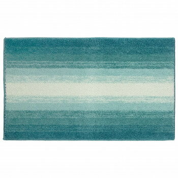 【メーカー直送（大型）】カキウチ グラデ フロアマット ブルー 45×75cm【お寄せ品、返品キャンセル不可。欠品終売時連絡あり】