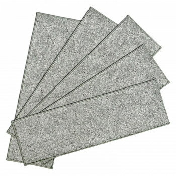 【メーカー直送（大型）】カキウチ ふわピタ階段マット ワイド 5枚入 グレー 22×70cm【お寄せ品、返品..