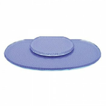 ホワイトガラスステージ サークルカット(ジャガード織) ケイパープル 32P90000W3052【お寄せ品、返品キ..