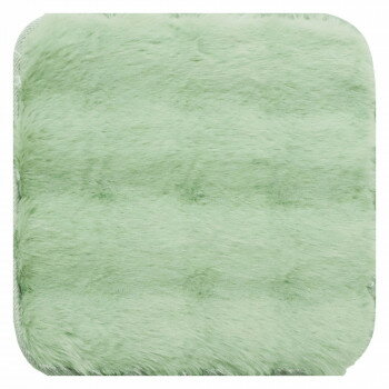 オカトー pocotto(ポコット) ラビットファー調 チェアパッド ミント【お寄せ品、返品キャンセル不可。欠品終売時連絡あり】