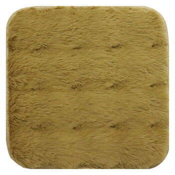 オカトー pocotto(ポコット) ラビットファー調 チェアパッド ブラウン【お寄せ品、返品キャンセル不可。欠品終売時連絡あり】