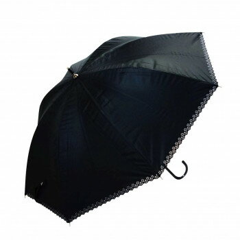 藤田屋 晴雨兼用長傘ショート 50cm ヒートカット 無地 ブラック SS-1307(KT)【お寄せ品、返品キャンセル不可。欠品終売時連絡あり】