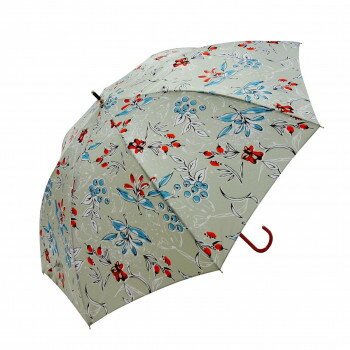 藤田屋 耐風婦人長傘 58cm 南国 アッシュベージュ LB-2401(FT)【お寄せ品、返品キャンセル不可。欠品終売時連絡あり】