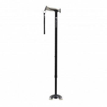 バンブーステッキ ワイド多点杖 ブラック 104880【お寄せ品、返品キャンセル不可。欠品終売時連絡あり】