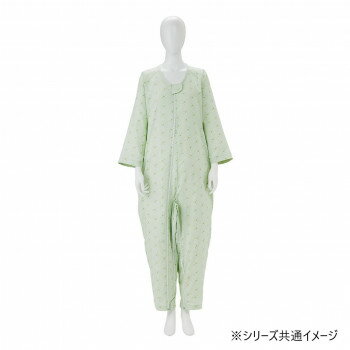 ソフトケアねまき両開きファスナースリーシーズン　LLサイズ　グリーン106395【お寄せ品、返品キャンセ..