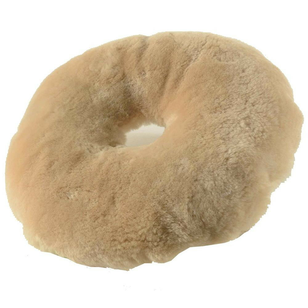 【直送品】ムートン円座クッション M-9000 BE 240565004【お寄せ品、返品キャンセル不可。欠品終売時連絡あり】