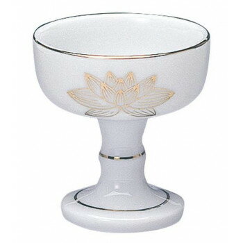 ナカムラ商事 仏器白金ハス(中)【お寄せ品、返品キャンセル不可。欠品終売時連絡あり】