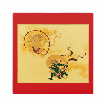 【メール便】 まえじゅう漆器 マウスパッド 風神雷神 (R) 2V-716【お寄せ品、返品キャンセル不可。欠品終売時連絡あり】