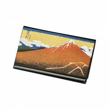 【メール便】 まえじゅう漆器 カードケース 黒富士(B) 3V-345【お寄せ品、返品キャンセル不可。欠品終..