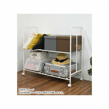 【直送品】フクダクラフト 布団収納ラック2段奥行40cm ホワイト SH-CS4010 WH【お寄せ品、返品キャンセル不可。欠品終売時連絡あり】