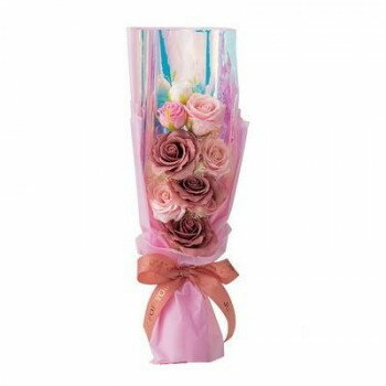 GREEN HOUSE ロングソープフラワーブーケ ピンク 5579-PK【お寄せ品、返品キャンセル不可。欠品終売時連絡あり】