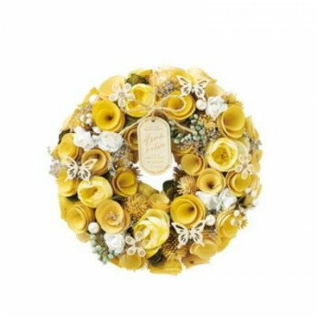 Interior Accessories - GREEN HOUSE ナチュラルリース M レモンブロッサム 5368-B【お寄せ品、返品キャンセル不可。欠品終売時連絡あり】