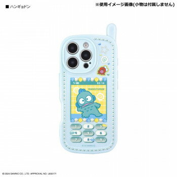[Mail Order] Sanrio iPhone 16 Pro Compatible Retro Flip Phone Style Case HG. Hangyodon SANG-460HG [Special Order Item, No Returns or Cancellations. Notification will be given if the item is out of stock or discontinued.]