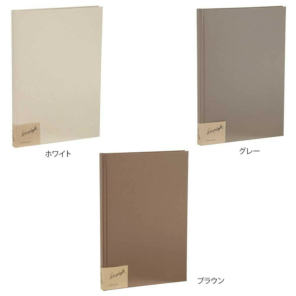 ナカバヤシ シンプラフト ブック式フリーアルバム A4　ブラウン・ア-SPT-A4B-BR【お寄せ品、返品キャン..
