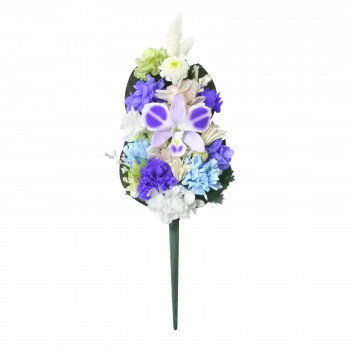 お供え用 プリザーブド仏花 プリザーブドフラワー 藍花(あいか) L C34561L【お寄せ品、返品キャンセル不可。欠品終売時連絡あり】