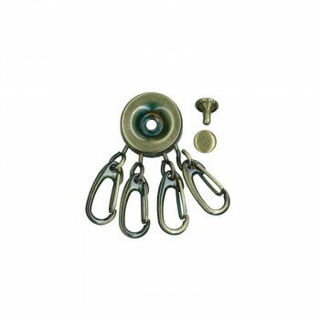 【メール便】 INAZUMA イナズマ キーケース金具 2ヶ入 AK-68AG【お寄せ品、返品キャンセル不可。欠品終..