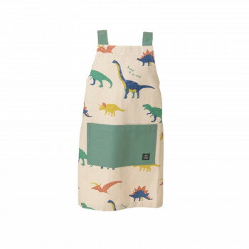 フレンズヒル　キッズエプロンL　ジュラシック　ナチュラルKS-127-27【お寄せ品、返品キャンセル不可。欠品終売時連絡あり】