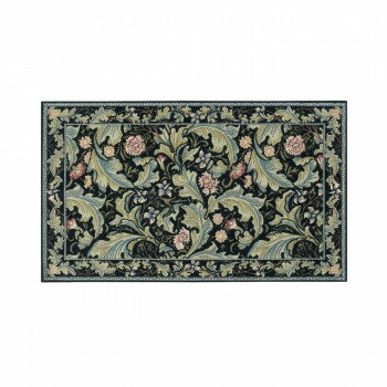 川島織物セルコン Morris Design Studio レスターアカンサス マット 約45×78cm FH1710A B ブルー【お寄せ品、返品キャンセル不...