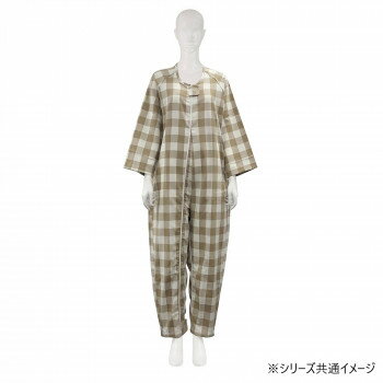 フドーねまきB 厚手 チェックベージュ S 106892【お寄せ品、返品キャンセル不可。欠品終売時連絡あり】