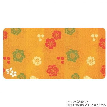 【直送品】くちなし仏具マット 花流し(金茶) 小【お寄せ品、返品キャンセル不可。欠品終売時連絡あり】