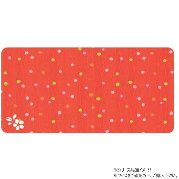 【直送品】くちなし仏具マット 水玉(赤) 中【お寄せ品、返品キャンセル不可。欠品終売時連絡あり】