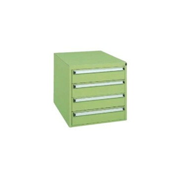 【直送品】サカエ Wキャビネット 抗菌粉体塗装 457×580×450mm 引出し4段 W-4N【お寄せ品、返品キャンセル不可。欠品終売時連絡あり】