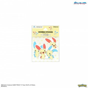 【メール便】 ポケットモンスター モバイルステッカー プラスル＆マイナン POKE-950D【お寄せ品、返品キャンセル不可。欠品終売時連絡あり】