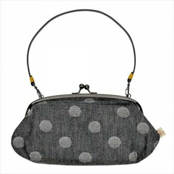 大西賢製販 Ripple がま口2WAYショルダーバッグ ドット グレー GA34-A007【お寄せ品、返品キャンセル不可。欠品終売時連絡あり】