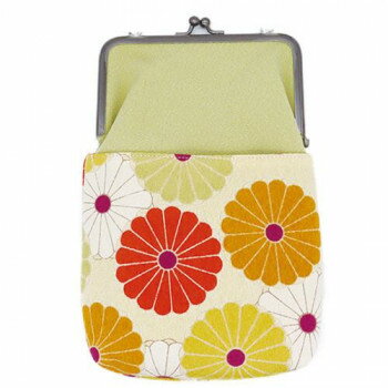 大西賢製販 Ripple がま口2WAY ショルダーバッグ 菊友禅 キナリ GMG29-TM005【お寄せ品、返品キャンセル不可。欠品終売時連絡あり】